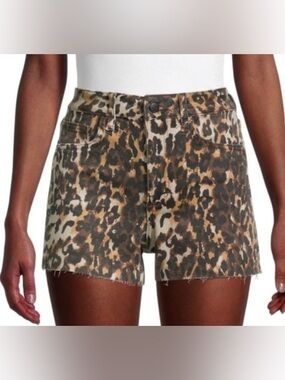 Joe's Jeans High Rise Leopard Shorts 25